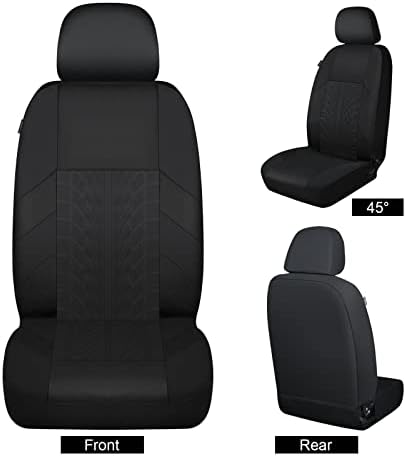 Обвивки на седиштето на црниот автомобил Akauto, целосен сет, предните капаци на седиштето и поделените капаци на задните клупи, премија
