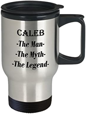 Калеб-Човекот Митот Легендата Прекрасен Подарок За Шолја За Кафе - 14оз Кригла За Патување