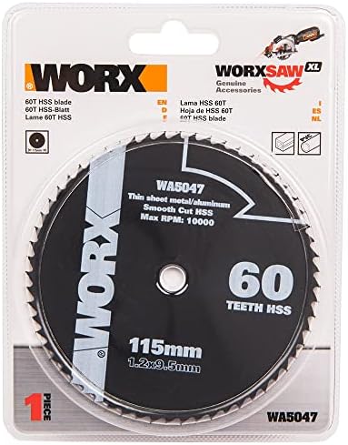 Worx WA8304 Worxsaw 120мм повеќенаменско сечило: дрво/метал/плочка, сребро