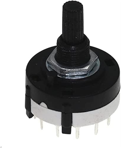 Bienka Switch Encoder 10PCS RS26 Пластика 4 Пол 3 Позиција Ротационен лента Прекинувач 2 Пол6 Позиција 1 Пол12 Позиција на рачката