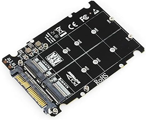 Конектори M.2 SSD до U.2 адаптер 2in1 M.2 NVME и SATA-BUS SSD до PCI-E U.2 SFF-8639 Адаптер PCIe M2 Конвертор за работна површина-