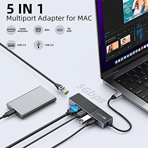 5 ВО 1 USB C ЦЕНТАР со 10 ВО 1 USB C ЦЕНТАР