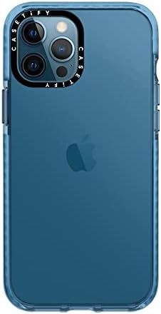 Случај За Влијание На Iphone 12 Pro Макс-Сиера Блу Јасно