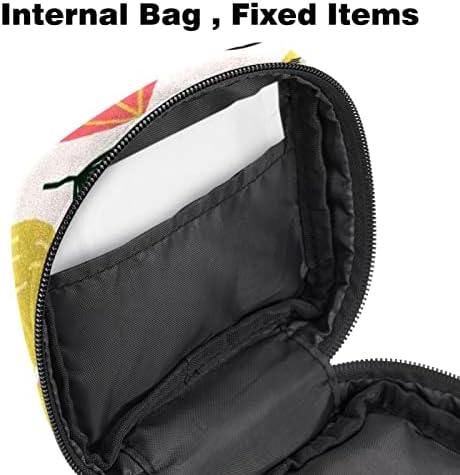 Период торба, санитарна торба за складирање на салфетка, торбичка за периоди, торба за шминка за патувања, лесна шема на шарени