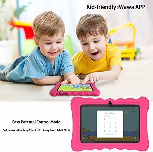 Детска таблета, 7-инчен таблет за деца 2-10 со 2 GB RAM меморија 32 GB складирање, издание на Android 9.0, претходно инсталирани апликации