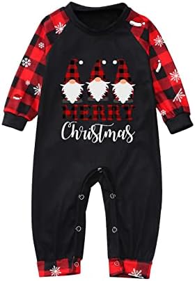 Појавување на пижами за семејно карирано родителско дете маж татко облека весела Божиќна буква елен пижами за семејство