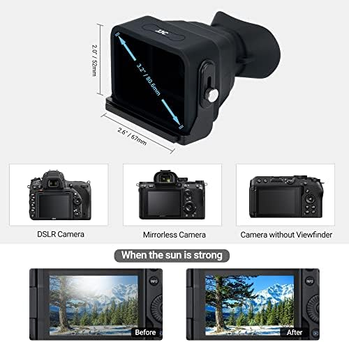 Camera Eyecup + LCD ViewFinder ： Мека силиконска камера Eyecup со одвојлива камера LCD ViewFinder за Nikon ZFC камера