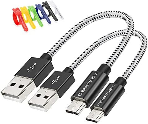 Пакет - 2 артикли: 2*Краток микро USB кабел + Кабелски врски од 60 парчиња 6 инчи