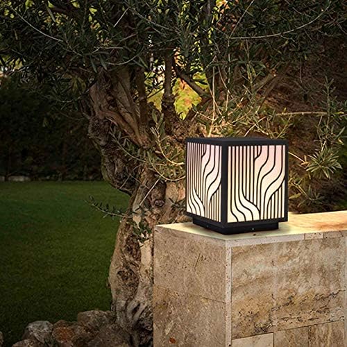 SXYMKJ Отворено колона за глава, отворено водоотпорна ламба, едноставна ламба за двор, градинарски пејзаж за тревник за тревник