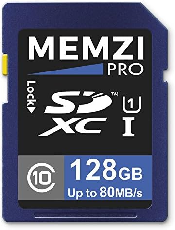 MEMZI PRO 128gb Класа 10 80MB/s Sdxc Мемориска Картичка За Canon PowerShot SX500 е, SX420 е, SX412 е, SX410 е, SX400 е, SX210 е,