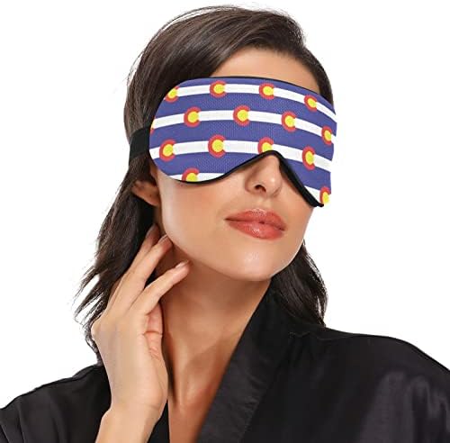 Unisex Sleep Eye Mask Colorado-Flag-Proud Night Sleep