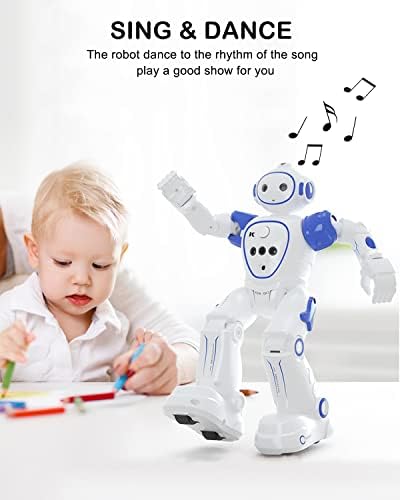 Tsjliki RC роботи играчки за деца, гестикулации кои се чувствуваат интелигентни програмабилни роботски играчки за возраст 5 6 7 8 8 9 10+ годишни момчиња Девојче роденден По
