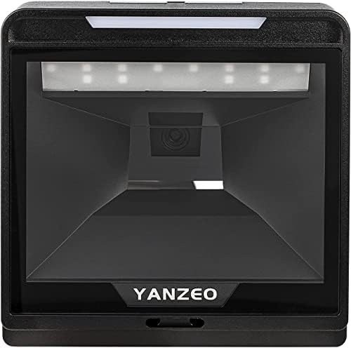 Yanzeo ys868i Flatbed Desktop Omnidirectional 2D баркод скенер жичен баркод читач автоматски скенирање 1D QR код платформа за скенирање на рацете за сензори за сликање PoS складиште