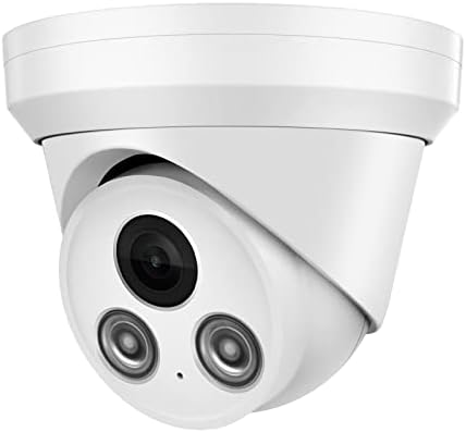 Ultrahd 8MP Отворено безбедност PO IP камера, фиксни леќи од 2,8 мм, вграден микрофон, паметен IR Night Vision 98ft, Поддршка за протокол за