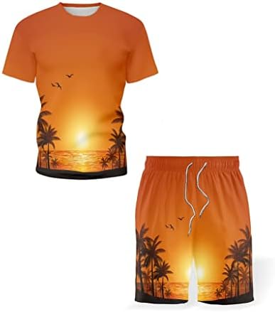 Jydqm летен тренд облека за кратки ракави за кратки ракави за машки костуми за обични костуми во хавајски стил трендовски костуми за