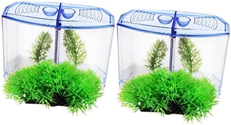 Ipetboom 2 Поставува Изолација Дома Водна Канцеларија Бебе Со Мрестилиште За Транспарентна Продавница Растителни Пластични Резервоари