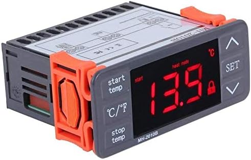 Контролер на дигитална температура ZYM119 - AC220V Дигитален LED контролер на температурата на допир -° C/° F Термостат за загревање и ладење