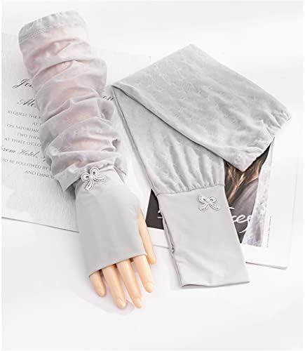 Zhuhw мраз свилен чипка ракав ракав леден ракав ракав чувар женски летен ракав ракав ракав ракав