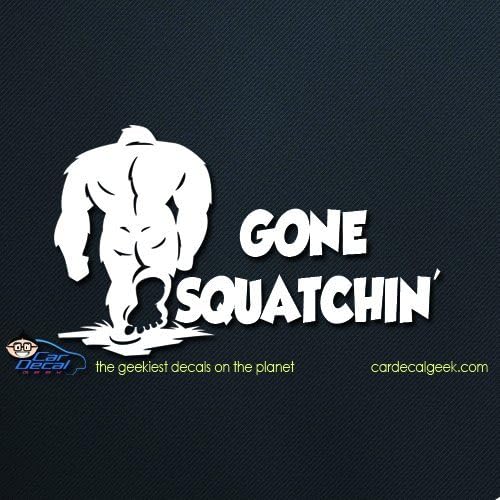 Sasquatch Bigfoot vinyl Decal налепница за автомобилски камион лаптоп лаптоп ладил ладилник | Умирање/без позадина | Повеќе големини