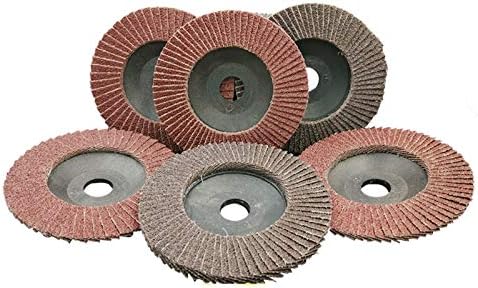 Xucus 10pcs Професионални дискови за размавта 100мм 4inch Дискови за пескарење 40/60/80/120 Грит меленици на тркала за мелница за агол