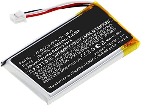 Синергија дигитална батерија за безжични слушалки, компатибилна со безжичните слушалки на Sennheiser Momentum 2.0, ултра висок капацитет, замена за Sennheiser AHB622540N1 батерија