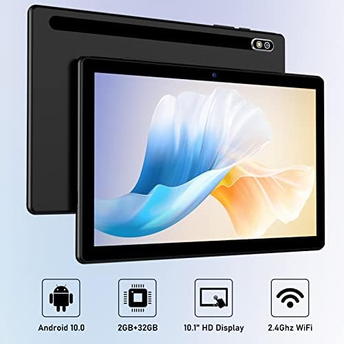 TPZ Таблет 10.1 инчен, Android WiFi Таблет, 32GB, IPS HD Целосен Дисплеј, Двојна Камери &засилувач; Звучници, Wi - Fi, Bluetooth, GPS,