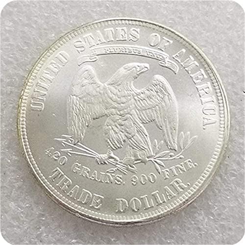 Антички занаети Американска монета 1876-П странска комеморативна монета сребрена долар
