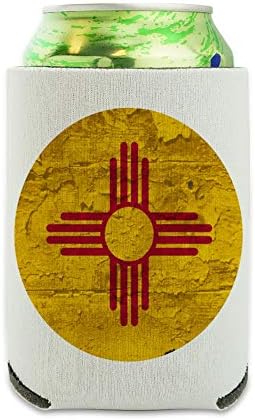 Рустикално Потресено Државно Знаме На Ново Мексико Може Ладилник - Пиење Ракав Гушкач Склопувачки Изолатор-Држач За Изолација На Пијалоци