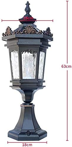 Phitta Outdoor Post Lights Алуминиум за умирање пејзаж колона за лампи за ламби за вила, декорација за осветлување, декоративни колони