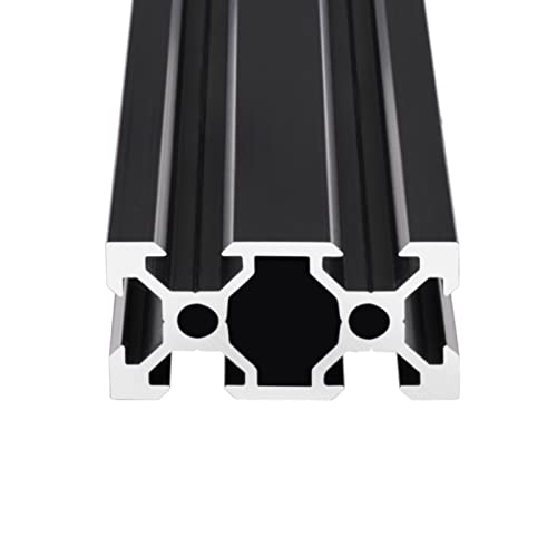 QNK 2pcs 500mm Т Слот 2040 Алуминиум Истиснување Европски Стандард Елоксирани Линеарни железнички За 3d Печатач Делови И ЦПУ DIY Црна