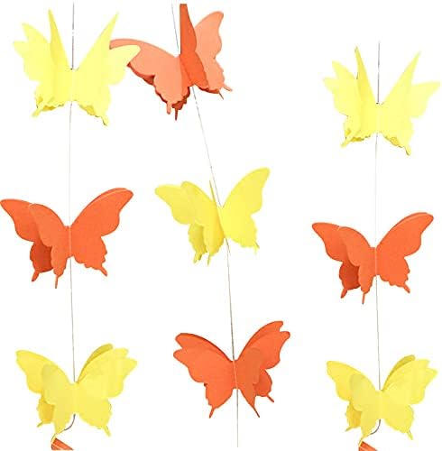 QWEQWE Декорации За Пеперутки 2 парчиња Шарени Транспаренти За Пеперутки Висечки Украси За Украсување На Домот, Приказ На Излог, Дипломирање,Свадба,