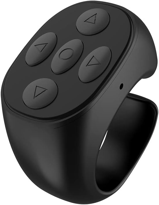 Апликација Tik Tok Kindle App Bluetooth далечински управувач на страницата Тарнер, Bluetooth копче за кликнување на копчето за движење на прстенот за движење на фотоапаратот за дал