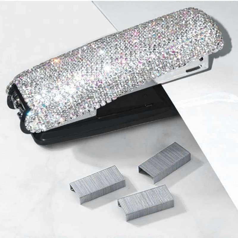 Trexd Diamond Crystal Handmade Bling Blinging Stapler за канцеларија, училиште или дом