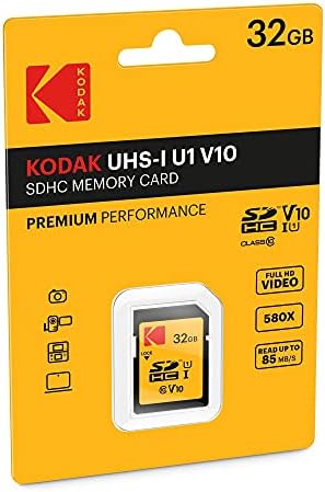 Кодак 32gb Класа 10 UHS-I U1 Sdhc Мемориска Картичка Пакет Со Сите-Во-Едно СО Голема Брзина USB 2.0 Читач На Картички