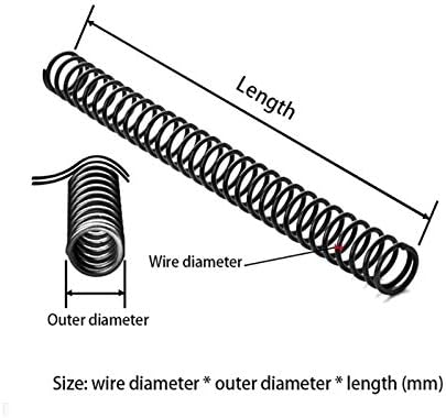 AHEGAS SPRINGS 5/10/20PCS 65MN челична пролетна компресија на пролетната жица Дијаметар на жица 0,3/0,4/0,5/0,6/0,7мм должина 305мм