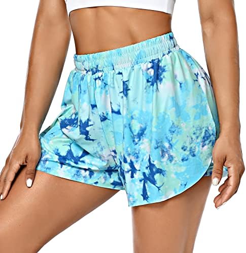 Kojooin Women's in in 1 Flowy Runny Tie Sharts Sharts Surmation Lumtation Ternis Skorted Skort за атлетска салата јога