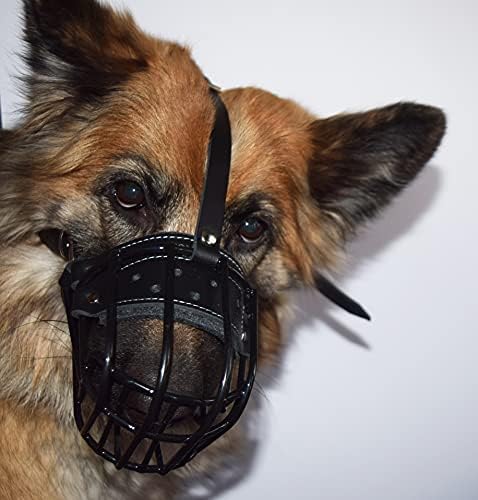 L&J миленичиња Велика Британија Нова полимер обложена жица муцка жица корпа за кучиња муцки силен метал за германски овчар,