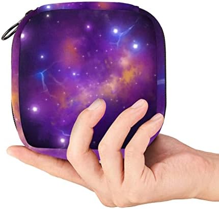 Виолетова starвездено небо санитарна торба за складирање на салфетка, преносен период, торбички торбички торбички за период менструална
