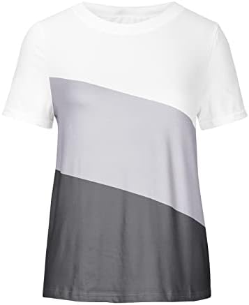 Charella Femaleенска облека трендовски редовно вклопување со кратки ракави екипаж бренд блуза, летна есенска графичка кошула за дама EW EW