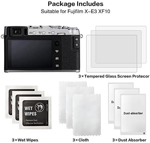 Заштитник На Екранот рииби За Дигитална Камера Fujifilm X - E3 X-F10, 0,33 mm 9h Цврстина Калено Стакло Филм За Fuji XE3 XF10 Анти-Отпечаток