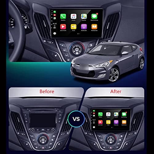 Автомобил Стерео За Carplay Hyundai Veloster 2011-2017 Автомобил Радио 2gb 32GB со 9 Инчен Ips Екран НА Допир GPS Навигација За Автомобил