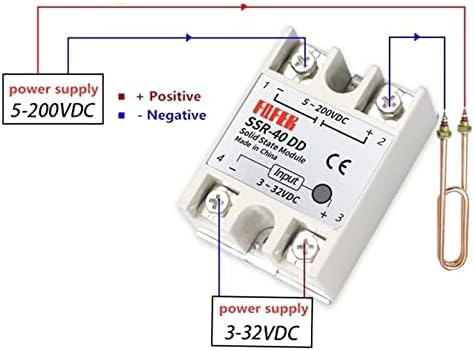 1PCS SSR -10DD/ 25DD/ 40DD DC CONTROL DC SSR Бела школка со една фаза на цврста состојба на цврста состојба без пластично покритие