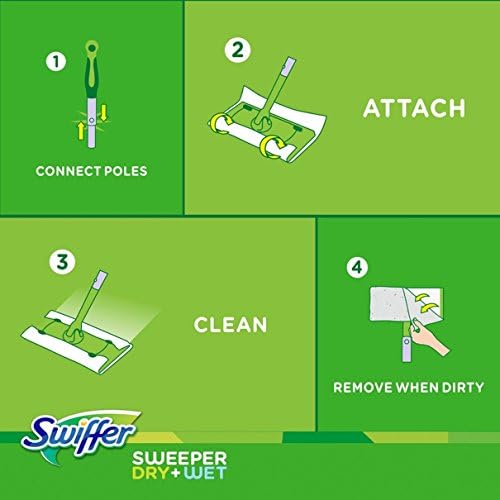 Swiffer Shiperer Dry + Влажен комплет за стартување