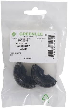 Greenlee KC22-4 Die, 4 Awg, Grey