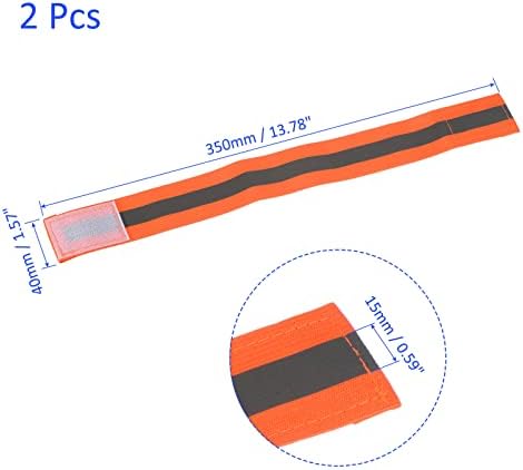 M METERXITION 2 PACK рефлексивни ленти - лента за лента за безбедност на рефлекторот, широка со голема видливост широка лесна опрема,