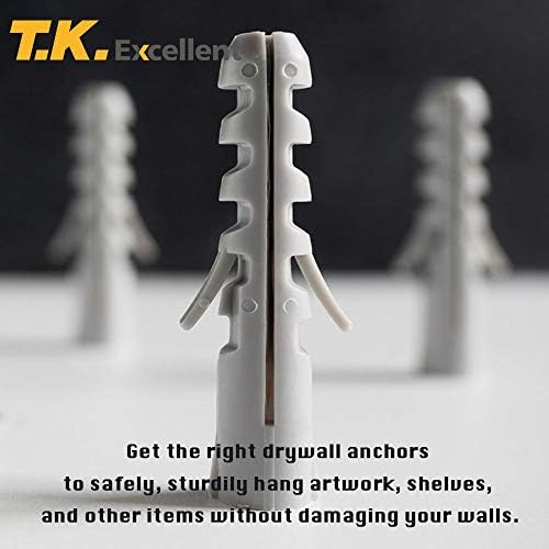 T.K.Excellent Plastic Drywall Ribbeed Anchors Solid Materials Chit Anfemment Assoction, 260 компјутери