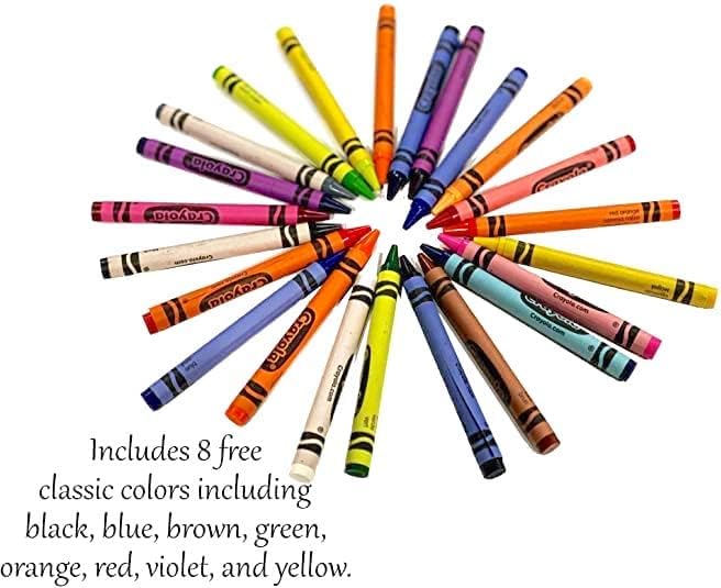 Детска креда за држачи на држачи за кади, за обвивка, има 9 до 18 омилени бои, совршени за да ги одржувате вашите деца организирани, инспирирани и забавни -8 вклучени и 8