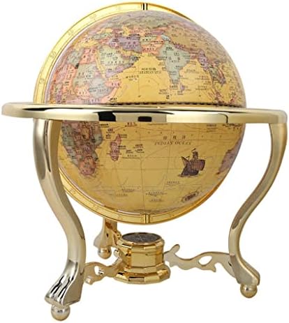 N/A антички глобус подарок канцеларија за декор за декор за настава занаетчиски занаети со компас 720 степени ротација на светски свет