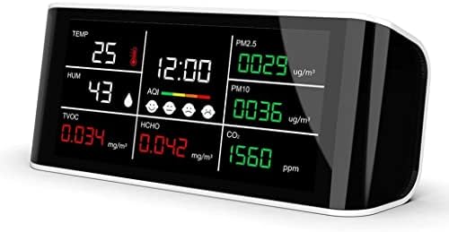 Llly Soom Thermometer Multifunctional Analyzer за квалитет на воздухот CO2 Meter PM2.5 PM10 HCHO TOVC Температура на влажност инфрацрвен NDIR