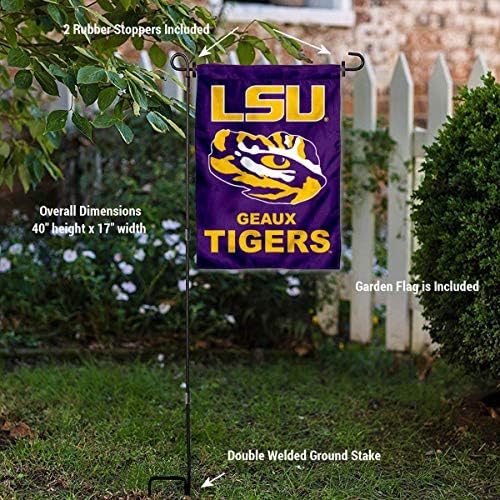 LSU TIGER EYE GARDEN GARDEN FLAGE and STAND STAND SELER SET